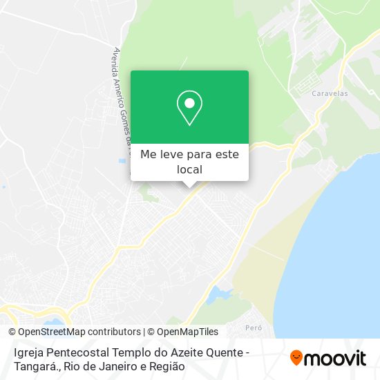 Igreja Pentecostal Templo do Azeite Quente - Tangará. mapa