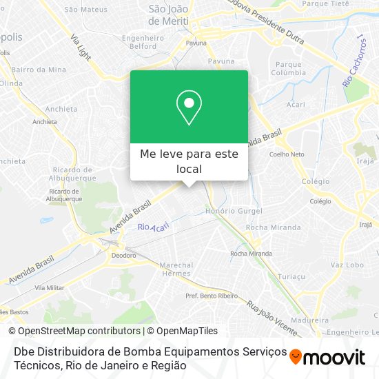 Dbe Distribuidora de Bomba Equipamentos Serviços Técnicos mapa