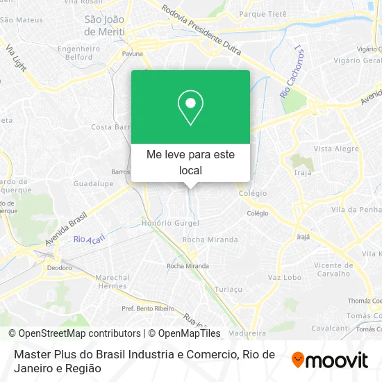 Master Plus do Brasil Industria e Comercio mapa