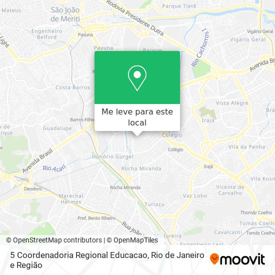 5 Coordenadoria Regional Educacao mapa