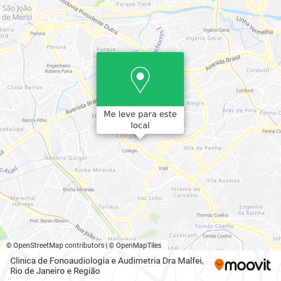 Clinica de Fonoaudiologia e Audimetria Dra Malfei mapa