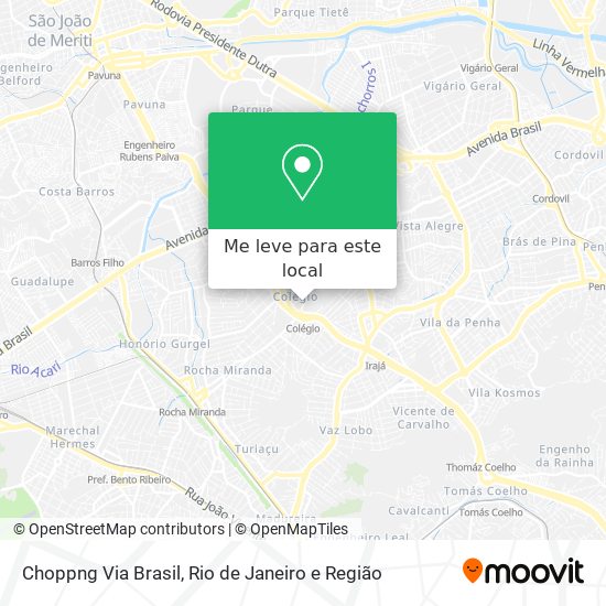 Choppng Via Brasil mapa