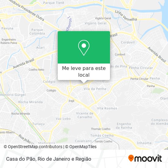 Casa do Pão mapa