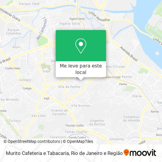 Murito Cafeteria e Tabacaria mapa