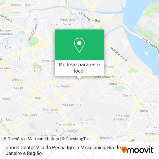 Johrei Center Vila da Penha Igreja Messianica mapa