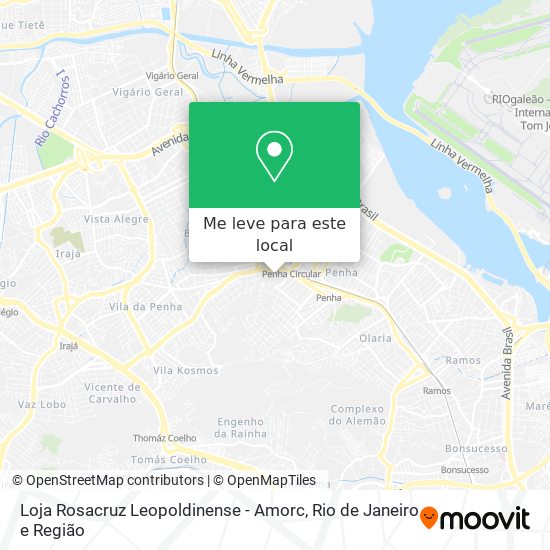 Loja Rosacruz Leopoldinense - Amorc mapa
