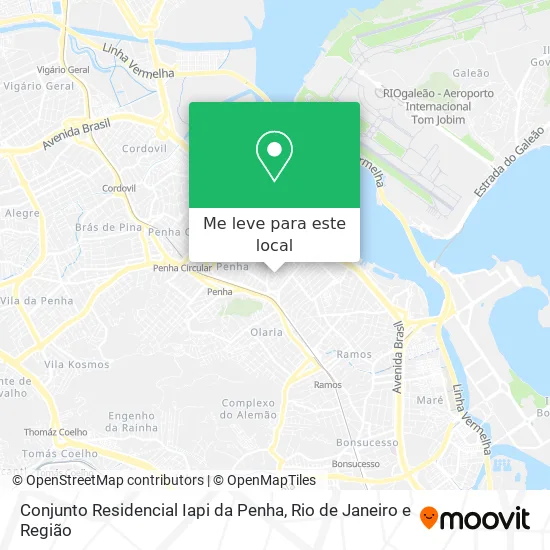 Conjunto Residencial Iapi da Penha mapa