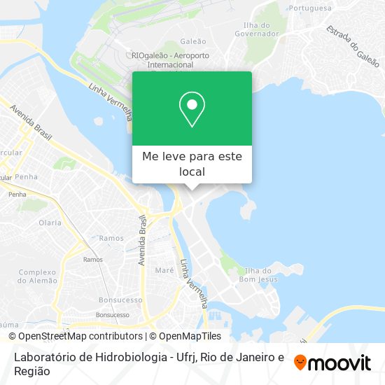 Laboratório de Hidrobiologia - Ufrj mapa