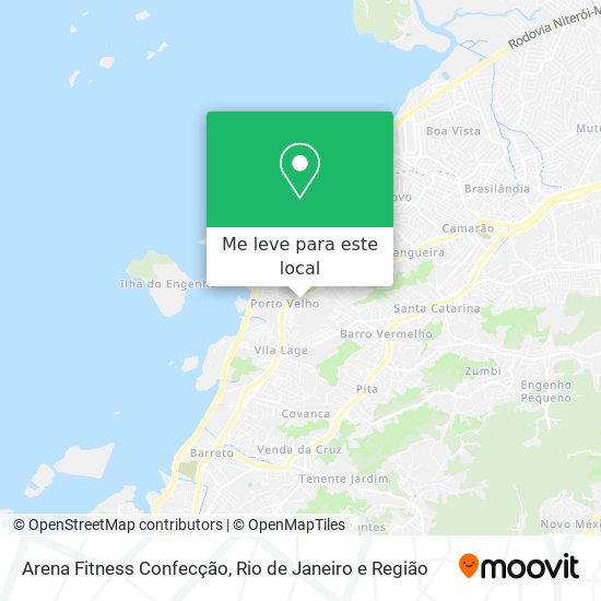 Arena Fitness Confecção mapa