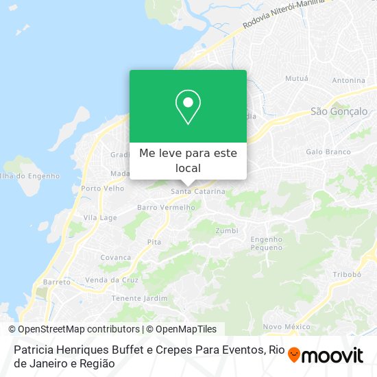 Patricia Henriques Buffet e Crepes Para Eventos mapa