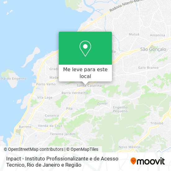 Inpact - Instituto Profissionalizante e de Acesso Tecnico mapa