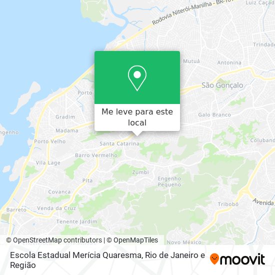 Escola Estadual Merícia Quaresma mapa