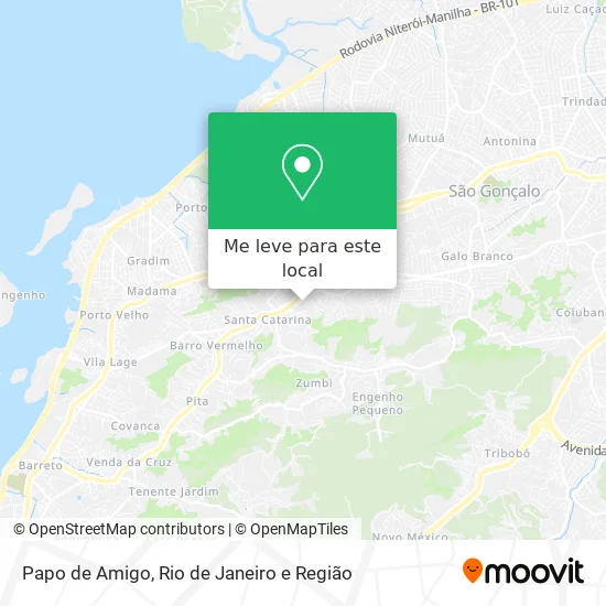 Papo de Amigo mapa