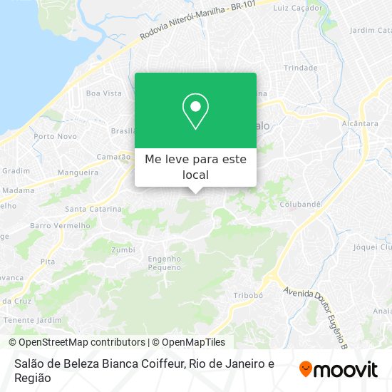 Salão de Beleza Bianca Coiffeur mapa