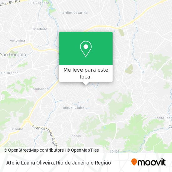 Ateliê Luana Oliveira mapa