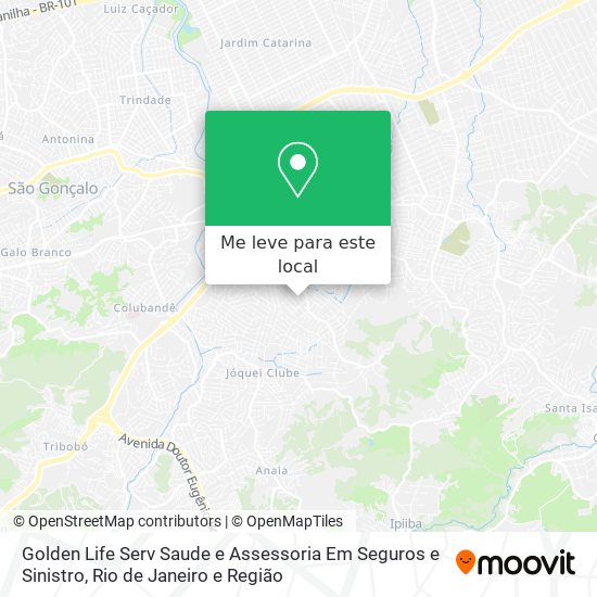 Golden Life Serv Saude e Assessoria Em Seguros e Sinistro mapa