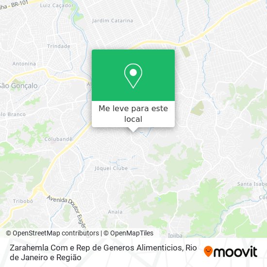 Zarahemla Com e Rep de Generos Alimenticios mapa