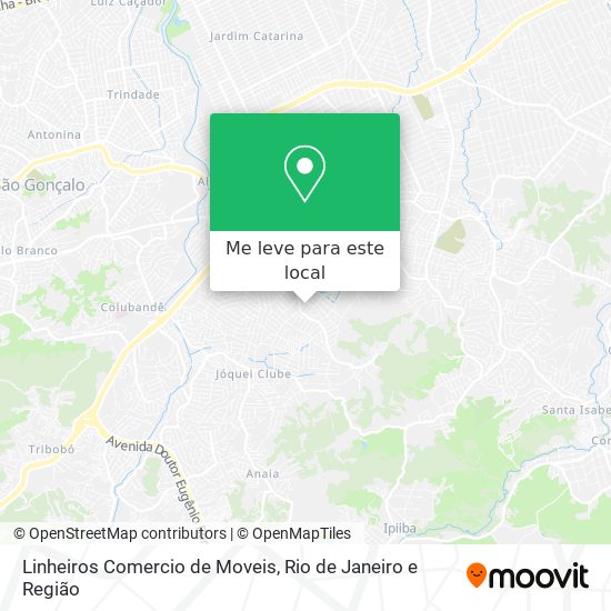 Linheiros Comercio de Moveis mapa