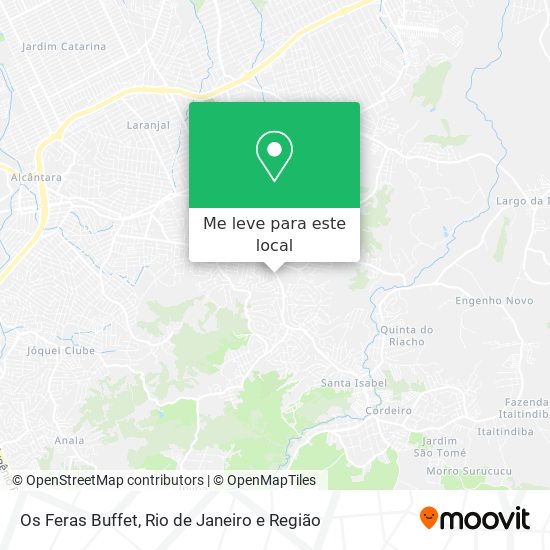 Os Feras Buffet mapa