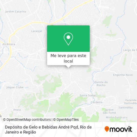 Depósito de Gelo e Bebidas André Pqd mapa