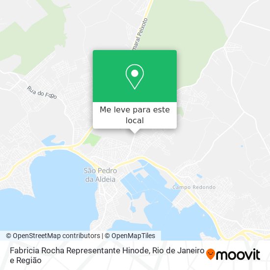 Fabricia Rocha Representante Hinode mapa