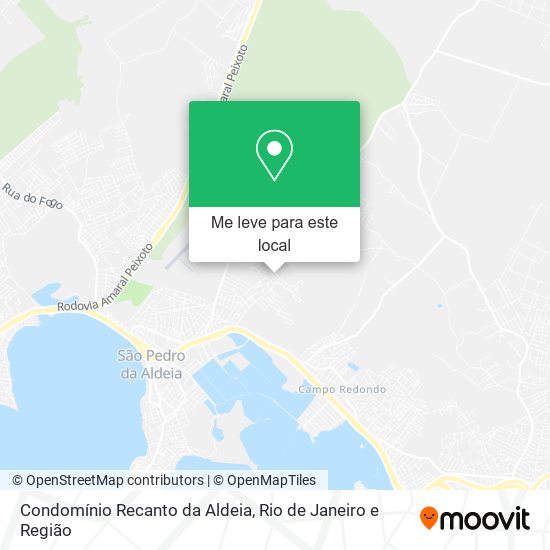 Condomínio Recanto da Aldeia mapa