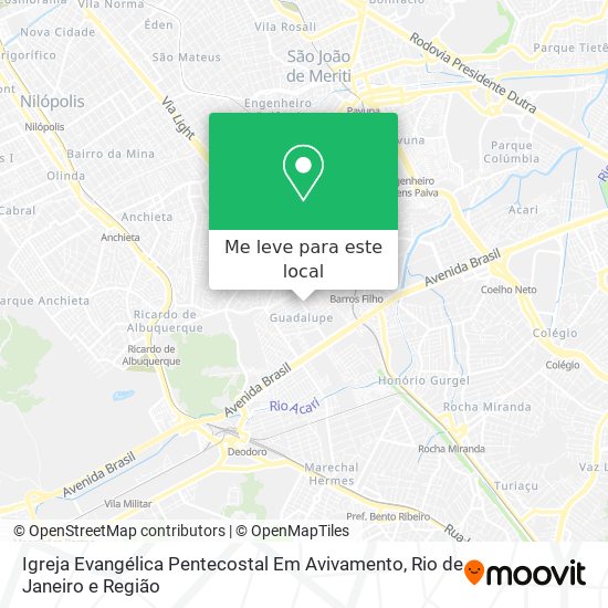 Igreja Evangélica Pentecostal Em Avivamento mapa