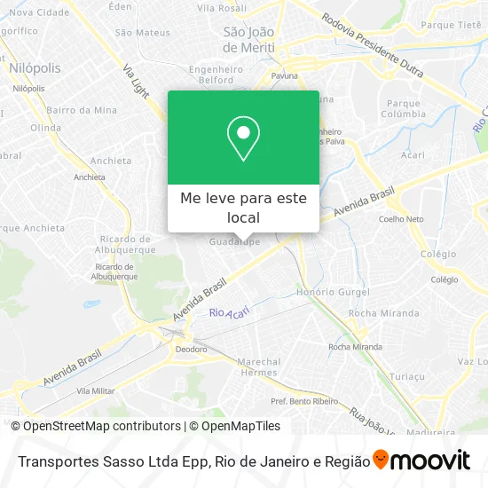 Transportes Sasso Ltda Epp mapa