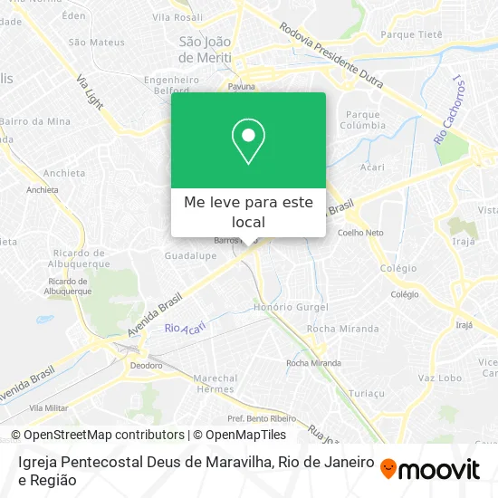 Igreja Pentecostal Deus de Maravilha mapa