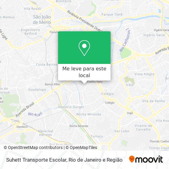 Suhett Transporte Escolar mapa