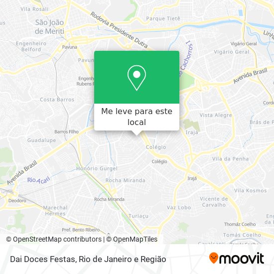 Dai Doces Festas mapa