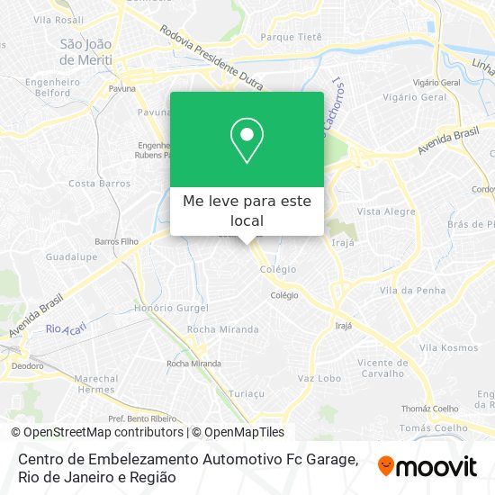 Centro de Embelezamento Automotivo Fc Garage mapa