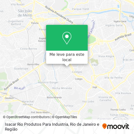 Isacar Rio Produtos Para Industria mapa