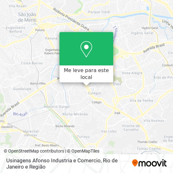 Usinagens Afonso Industria e Comercio mapa