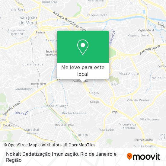 Nokalt Dedetização Imunização mapa