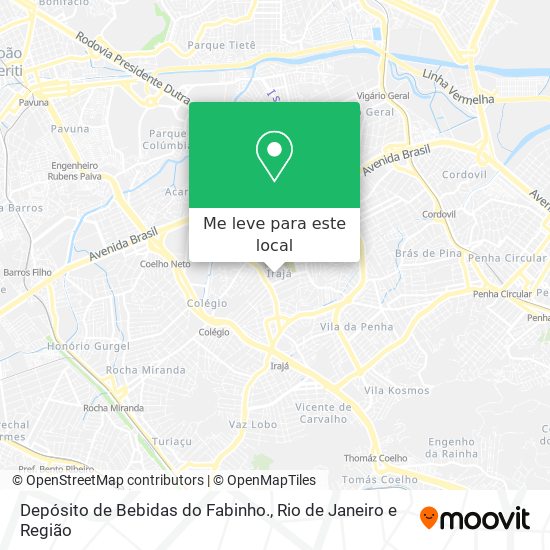 Depósito de Bebidas do Fabinho. mapa