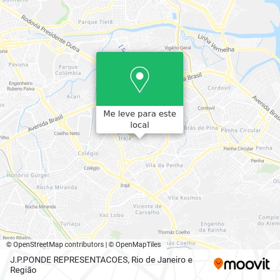 J.P.PONDE REPRESENTACOES mapa