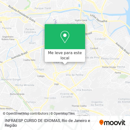INFRAESP CURSO DE IDIOMAS mapa