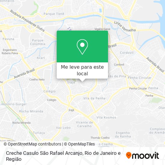 Creche Casulo São Rafael Arcanjo mapa