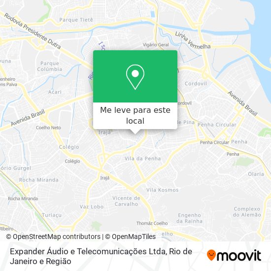 Expander Áudio e Telecomunicações Ltda mapa