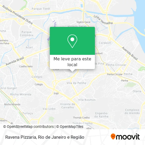 Ravena Pizzaria mapa