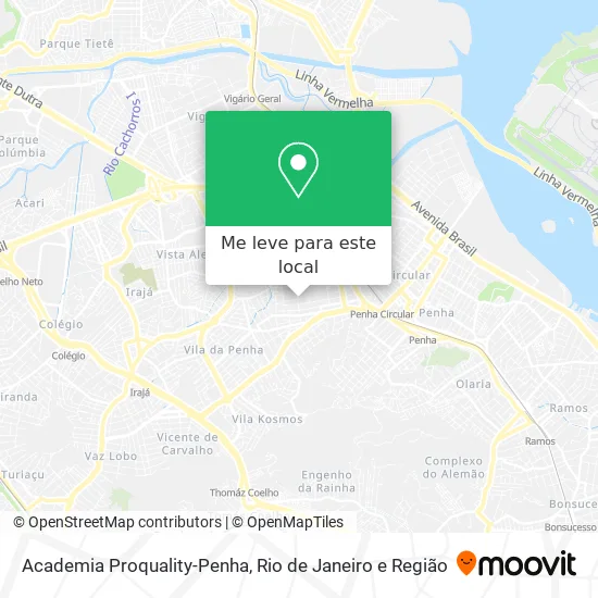 Academia Proquality-Penha mapa