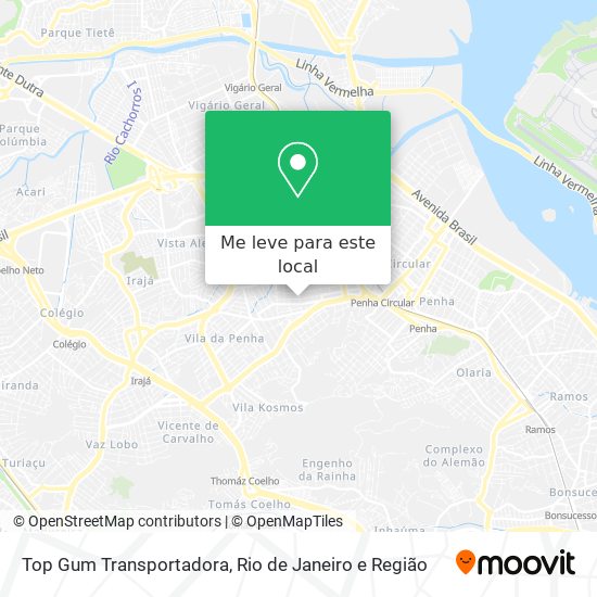 Top Gum Transportadora mapa