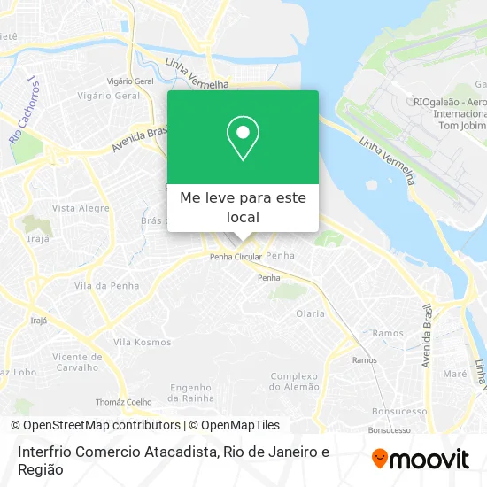 Interfrio Comercio Atacadista mapa
