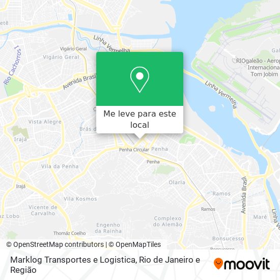 Marklog Transportes e Logistica mapa