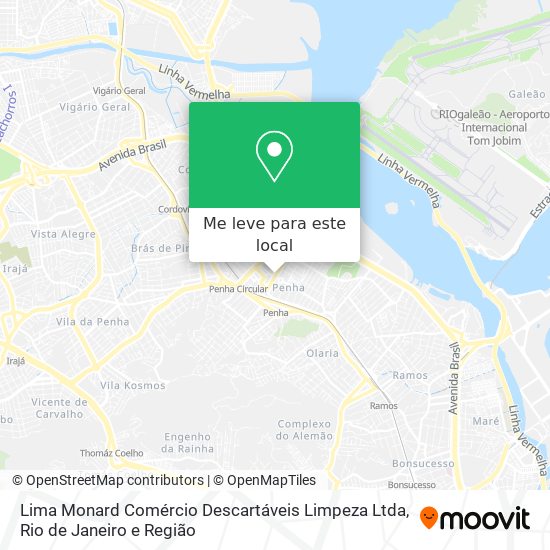 Lima Monard Comércio Descartáveis Limpeza Ltda mapa