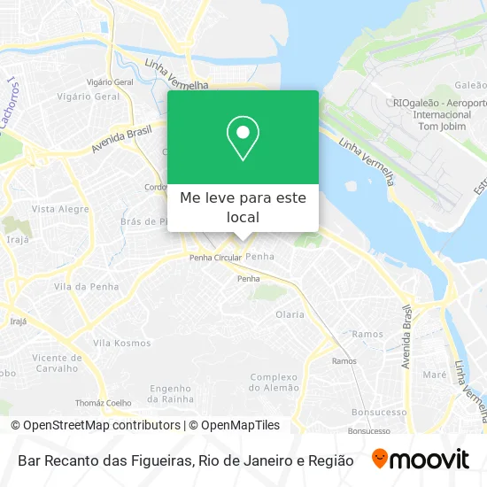 Bar Recanto das Figueiras mapa