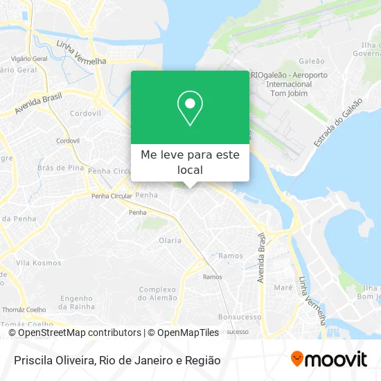 Priscila Oliveira mapa