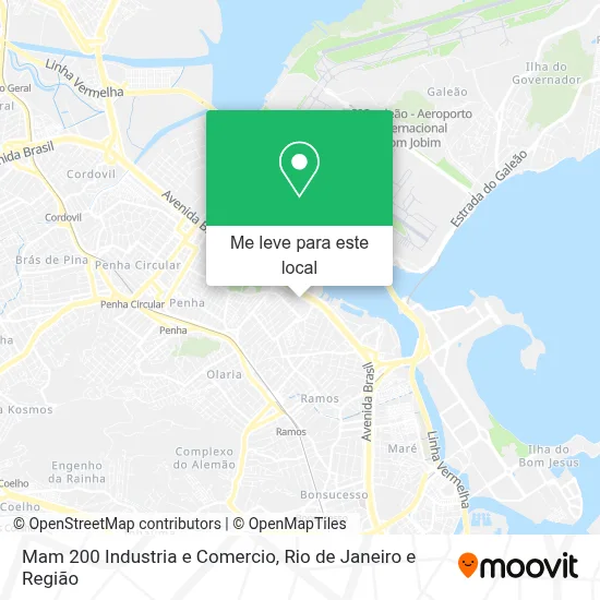 Mam 200 Industria e Comercio mapa
