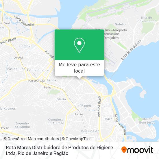 Rota Mares Distribuidora de Produtos de Higiene Ltda mapa